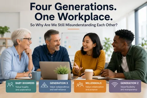 Four Generations. One Workplace. So Why Are We Still Misunderstanding Each Other?