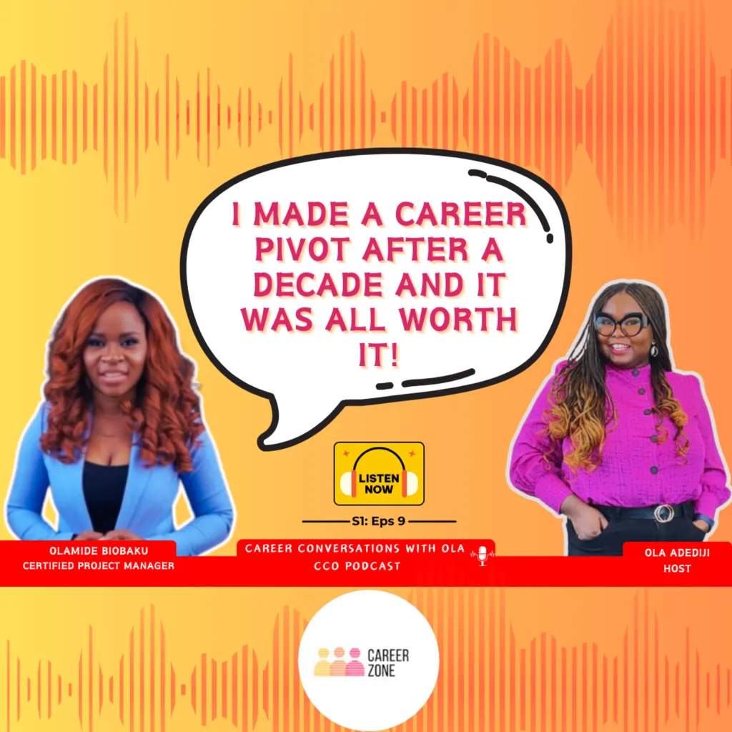 Career Change Success: How to Navigate a Career Pivot with Confidence & Clarity With Olamide Biobaku — CareerZone by Ola episode cover