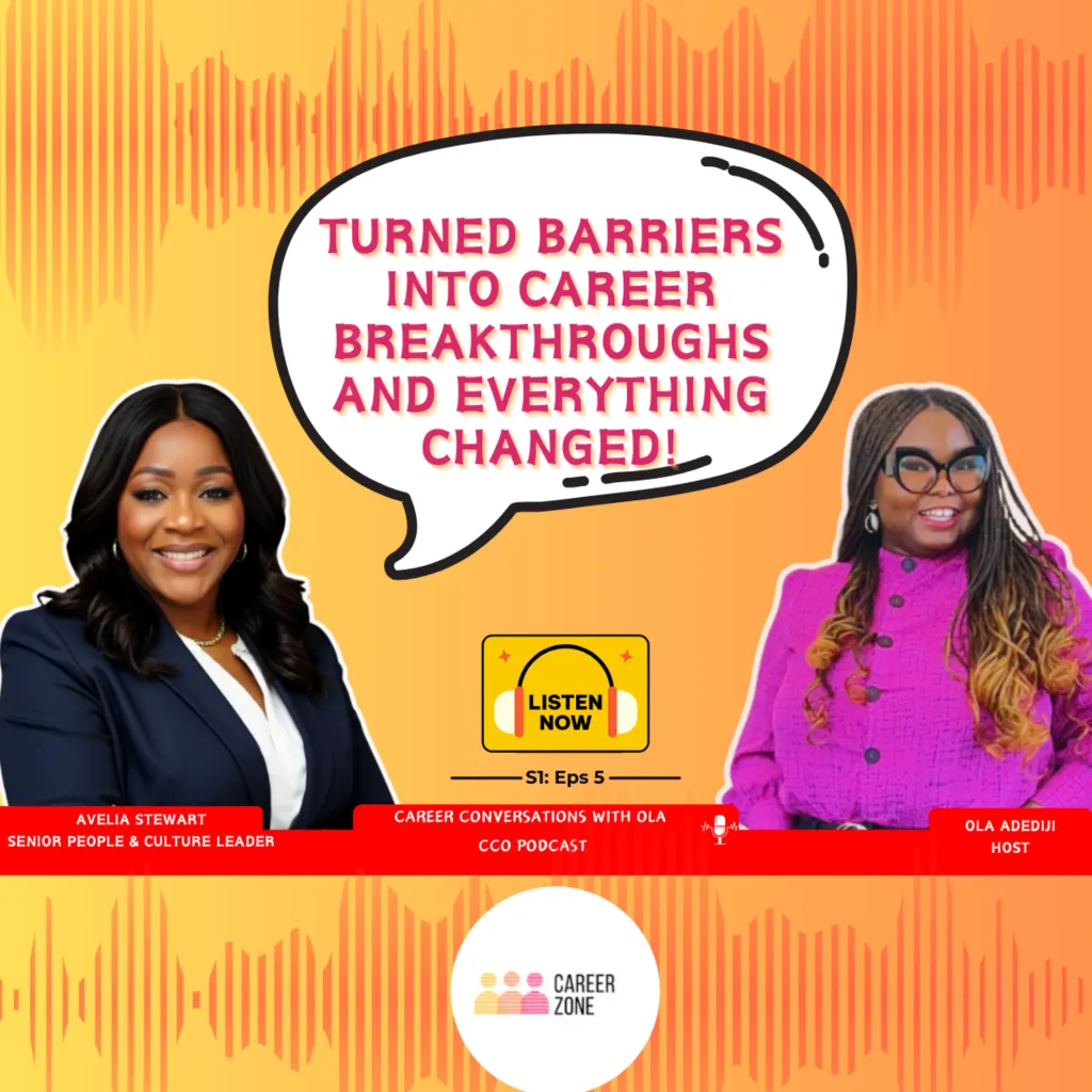 Turning Barriers Into Career Breakthroughs: Avelia Stewart’s Journey to Career Success — CareerZone by Ola episode cover